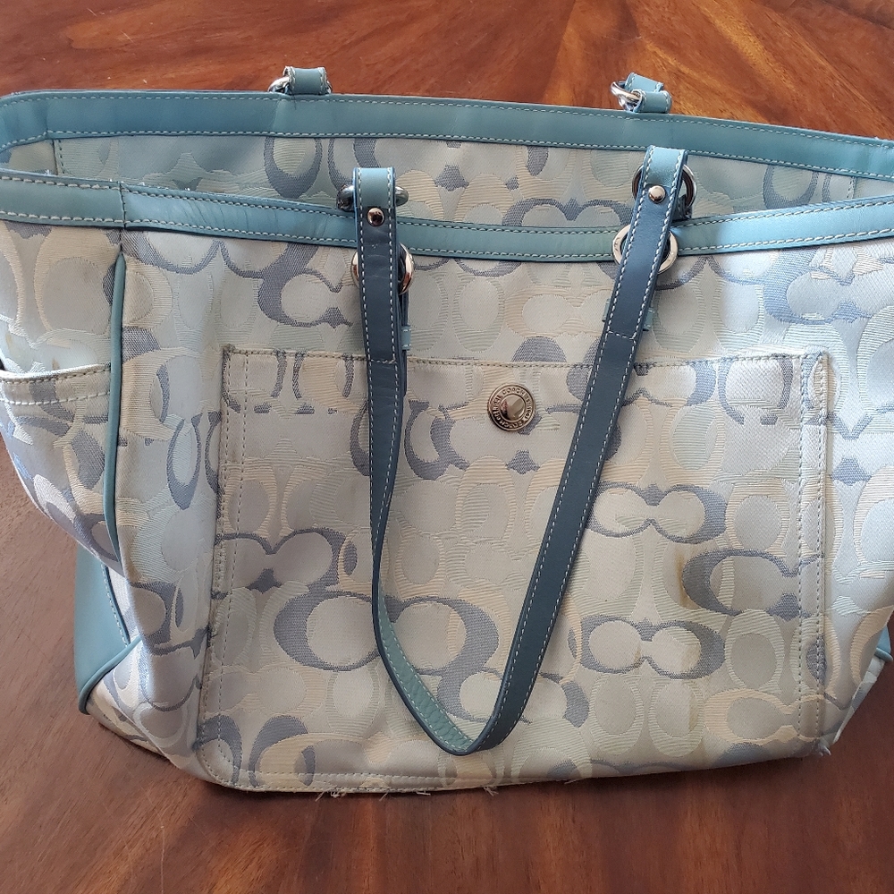 Coach baby bag
